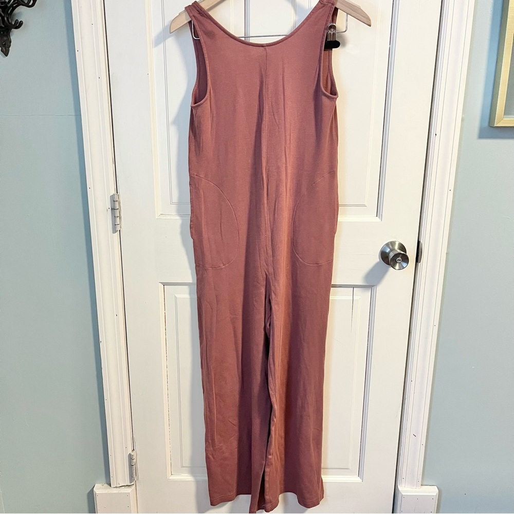 Fabletics Grace Jumpsuit XXS Dusty Rose Pink Mauve Athleisure One Piece Comfy - Picture 3 of 6